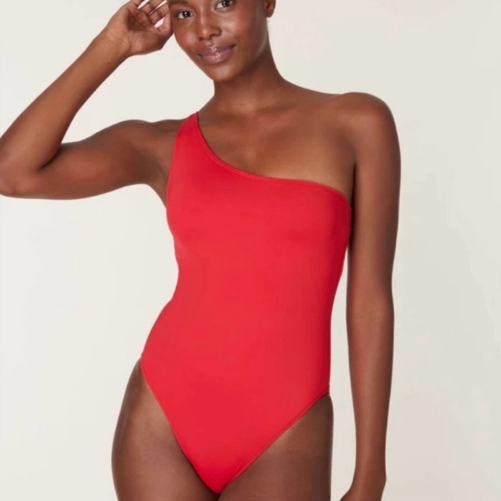Andie Swim The Nantucket One Piece Swimsuit Cherry Red